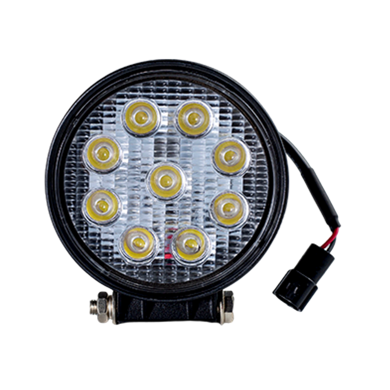 IP67 001 raskaaseen käyttöön tarkoitettu 9-LED pyöreä työvalo teollisuusajoneuvoihin